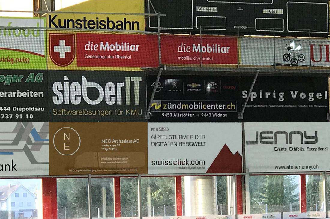 Swissclick ist Sponsor des SC Rheintal!